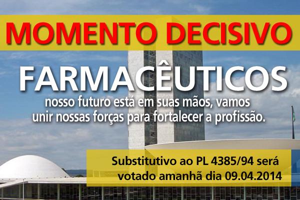 Farmácia Vive Momento Decisivo - PL que fortalece a Profissão será votado nos próximos dias