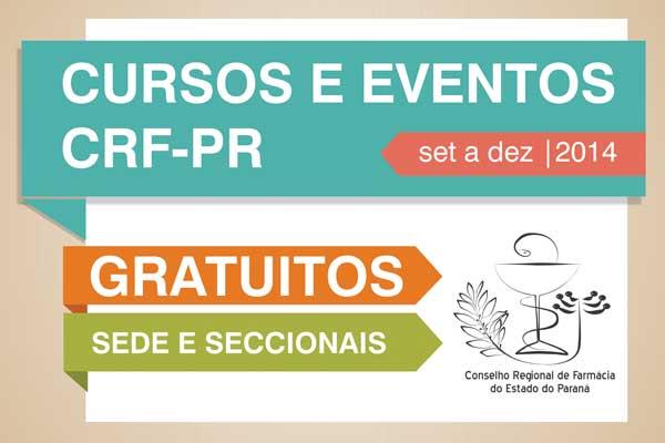 CURSOS E EVENTOS DO CRF-PR GRATUITOS!