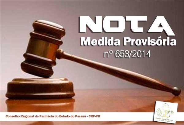 Sobre a Lei 13.201/2014 – Nota do CRF-PR