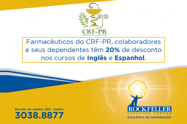 CRF-PR firma parceria com a empresa Rockfeller Language Center