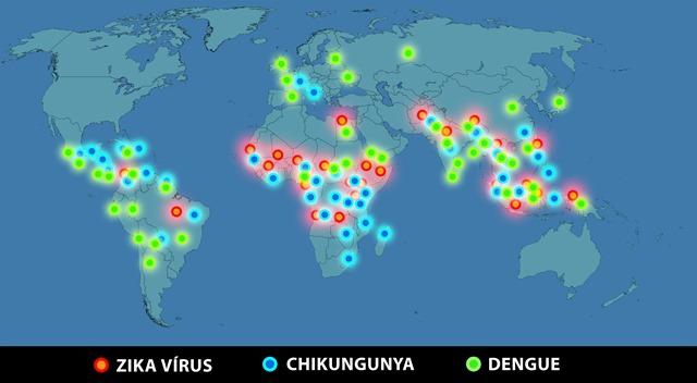 Mundo tem 73 países com zika e 26 com casos de microcefalia