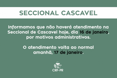 AVISO: Seccional de Cascavel