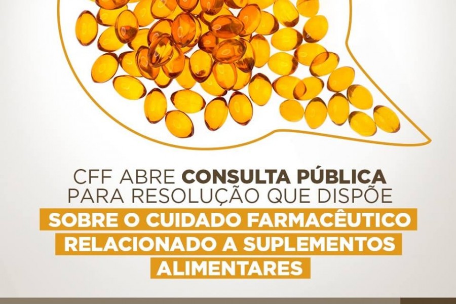 CFF lança Consulta Pública sobre atuação do farmacêutico com suplementos alimentares