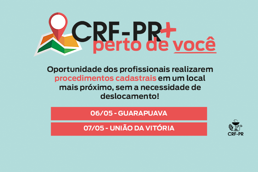 CRF-PR mais perto de você: Guarapuava e União da Vitória