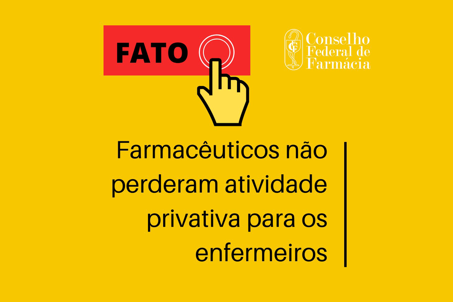 Farmacêutico não perdeu atividade privativa para enfermeiros