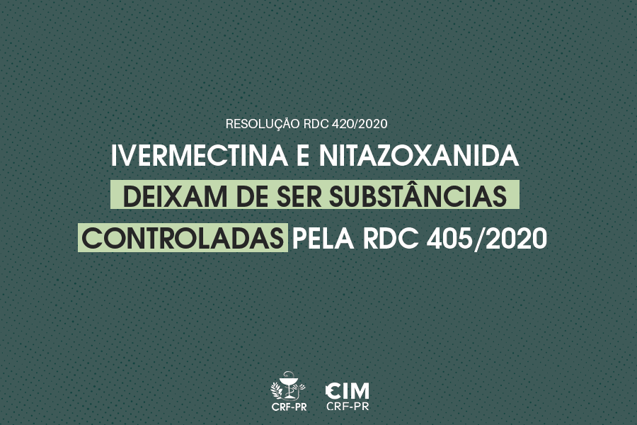 Ivermectina e nitazoxanida deixam de ser substâncias controladas