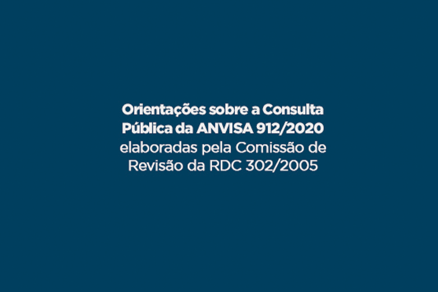 Sociedade Brasileira de Análises Clínicas: orientações sobre a Consulta Pública da ANVISA 912/2020