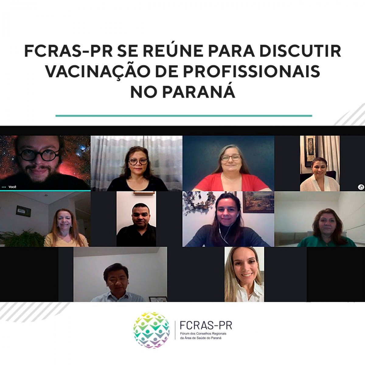 FCRAS-PR se reúne para discutir vacinação de profissionais no Paraná