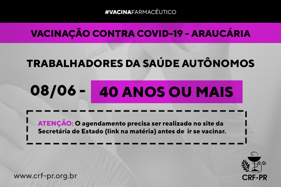 ARAUCÁRIA: Vacinação para Farmacêuticos