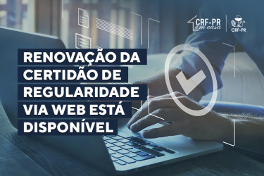 A renovação da Certidão de Regularidade já está disponível para impressão pelo CRF-PR em Casa