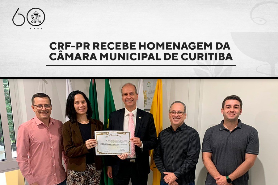 CRF-PR recebe homenagem da Câmara Municipal de Curitiba