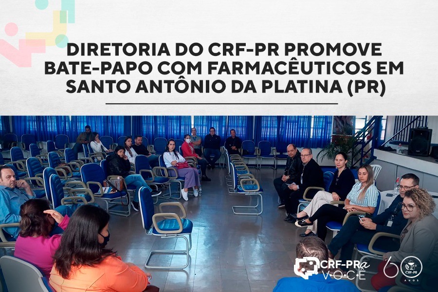 Diretoria do CRF-PR promove bate-papo com farmacêuticos em Santo Antônio da Platina