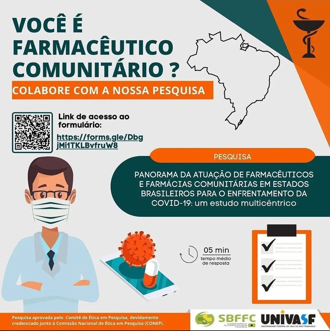 PESQUISA: Panorama de atuação das farmácias e farmacêuticos comunitários em estados brasileiros para o enfrentamento da COVID-19