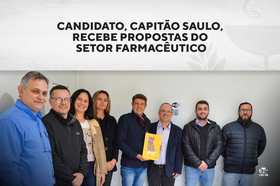 Candidato, Capitão Saulo, recebe propostas do setor farmacêutico