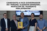 Candidato a vice-governador do Paraná, Gledson Zawadzki, participa de "Momento Parlamentar"