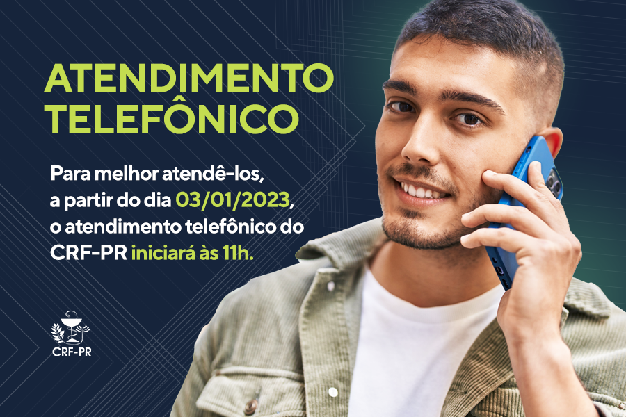 ATENÇÃO PARA NOVO HORÁRIO DE ATENDIMENTO TELEFÔNICO