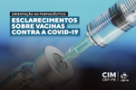 Orientação ao farmacêutico - Esclarecimentos sobre vacinas contra a COVID-19