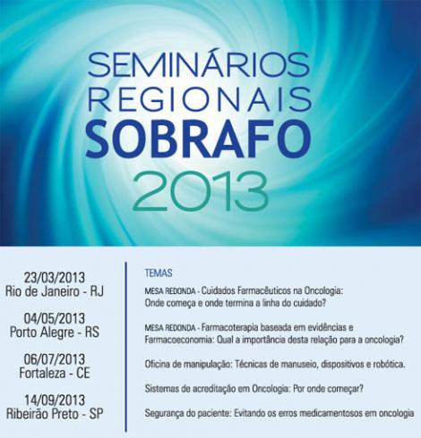 Seminários Regionais SOBRAFO 2013